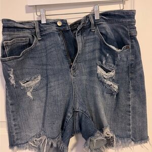 Judy Blue Distressed Denim Shorts
